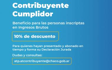 ATP RECUERDA EL BENEFICIO AL CONTRIBUYENTE CUMPLIDOR
