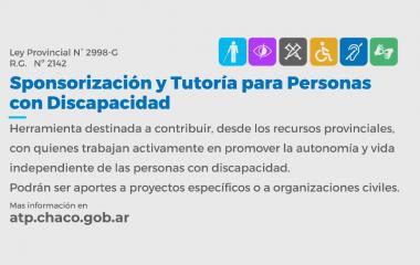 ATP: ESTÁ VIGENTE EL RÉGIMEN DE SPONSORIZACIÓN Y TUTORÍA PARA APOYAR INICIATIVAS QUE PROMUEVAN LA INCLUSIÓN