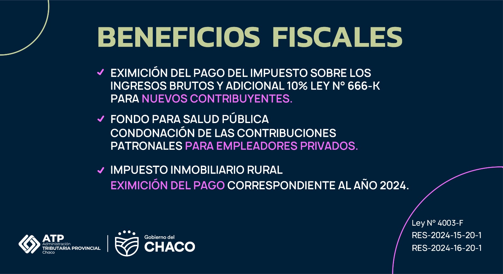 NUEVOS BENEFICIOS PARA CONTRIBUYENTES