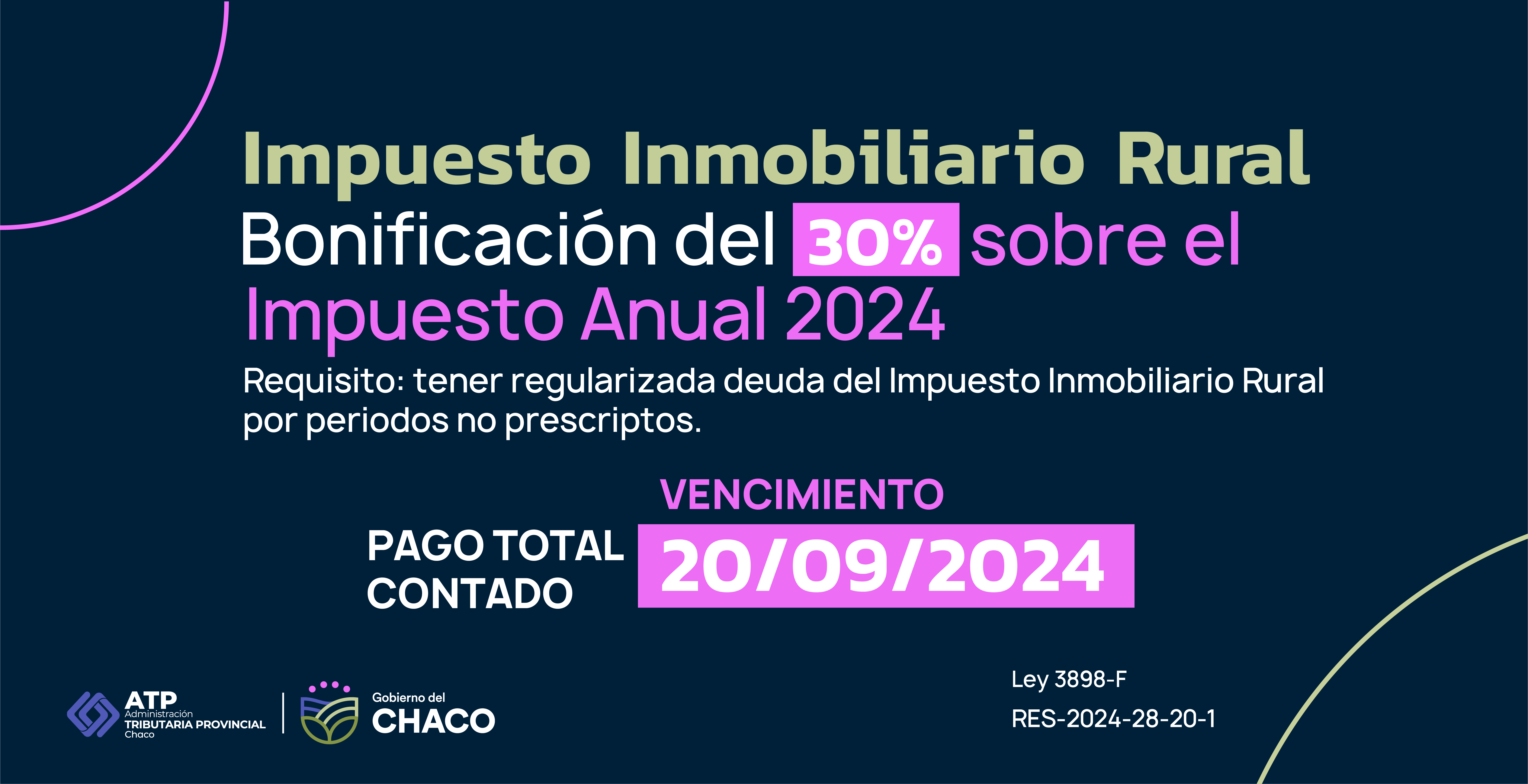 ATP INFORMA VENCIMIENTO DEL IMPUESTO INMOBILIARIO RURAL